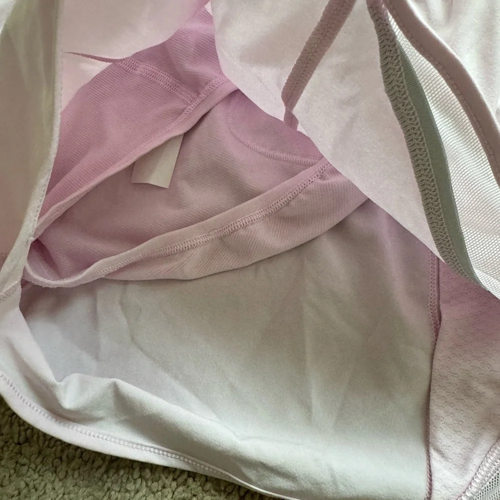 Lululemon Light Pink Lined Running Shorts Size 2